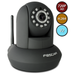 Foscam FI9821W V2 (Black) 1.0 Megapixel (1280x720p) H.264 Wireless IP Camera