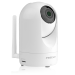 Foscam R2 Indoor 1080P FHD Wireless Plug and Play IP Camera with Night Vision Up to 24ft,  Wide 110° Viewing Angle, Motion Detection, and More (White)